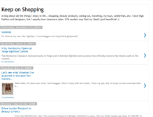 Tablet Screenshot of keeponshopping.blogspot.com