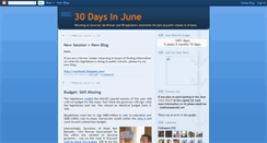 Desktop Screenshot of 30daysinjune.blogspot.com