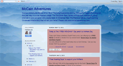 Desktop Screenshot of mccainadventures.blogspot.com