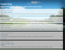 Tablet Screenshot of kaylieblog.blogspot.com