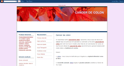 Desktop Screenshot of cancerdecoloninfo.blogspot.com