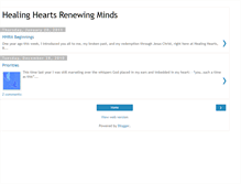 Tablet Screenshot of healingheartsrenewingminds.blogspot.com