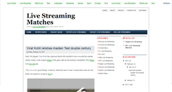 Desktop Screenshot of livestreamingmatches.blogspot.com