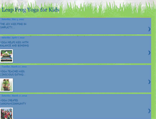 Tablet Screenshot of leapfrogyogaforkids.blogspot.com