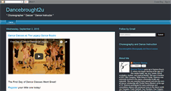 Desktop Screenshot of dancebrought2u.blogspot.com