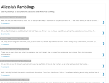 Tablet Screenshot of allessiarambling.blogspot.com