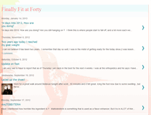 Tablet Screenshot of finallyfitatforty.blogspot.com