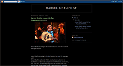 Desktop Screenshot of marcelkhalifesf.blogspot.com