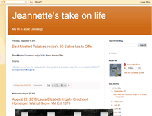 Tablet Screenshot of jeannettestakeonlife.blogspot.com