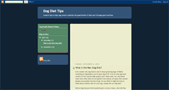 Desktop Screenshot of dogdiettips.blogspot.com
