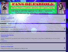 Tablet Screenshot of fansdefabiola2009.blogspot.com