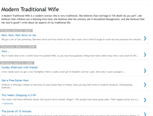 Tablet Screenshot of moderntraditionalwife.blogspot.com