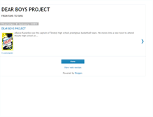Tablet Screenshot of dearboysproject.blogspot.com