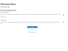 Tablet Screenshot of paranoianews.blogspot.com
