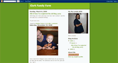 Desktop Screenshot of clarkfamilyfarm.blogspot.com