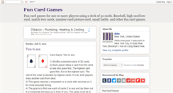 Desktop Screenshot of fun-card-games.blogspot.com