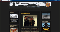 Desktop Screenshot of noalamineriaenrealdecatorce.blogspot.com