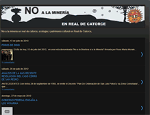 Tablet Screenshot of noalamineriaenrealdecatorce.blogspot.com