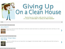 Tablet Screenshot of givinguponacleanhouse.blogspot.com