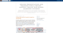 Desktop Screenshot of e-learning-tips.blogspot.com