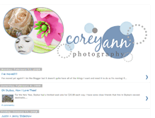 Tablet Screenshot of coreyannphotography.blogspot.com