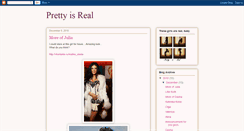 Desktop Screenshot of prettyisreal.blogspot.com