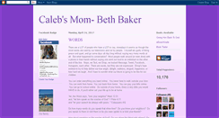 Desktop Screenshot of calebsmom-bethcbaker.blogspot.com