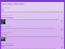 Tablet Screenshot of calebsmom-bethcbaker.blogspot.com