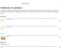 Tablet Screenshot of hablandosinpalabras-vale.blogspot.com