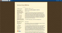 Desktop Screenshot of lettersfrombolivia.blogspot.com