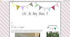 Desktop Screenshot of lifeasamyknowsit.blogspot.com