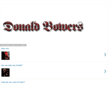 Tablet Screenshot of donaldbowersphoto.blogspot.com