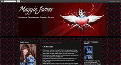 Desktop Screenshot of maggiejames-author.blogspot.com