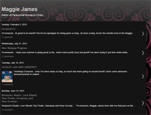 Tablet Screenshot of maggiejames-author.blogspot.com