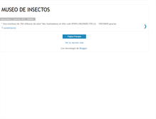 Tablet Screenshot of insectoschile.blogspot.com