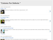 Tablet Screenshot of colorespordefecto.blogspot.com