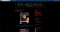 Desktop Screenshot of beefaboutballin.blogspot.com