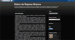 Desktop Screenshot of diariodaraposabranca.blogspot.com