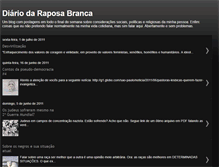 Tablet Screenshot of diariodaraposabranca.blogspot.com