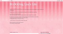 Desktop Screenshot of blogginglisaslife.blogspot.com