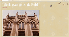 Desktop Screenshot of iglesiaevangelicaderubi.blogspot.com