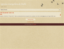 Tablet Screenshot of iglesiaevangelicaderubi.blogspot.com