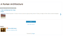 Tablet Screenshot of ahumanarchitecture.blogspot.com