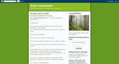 Desktop Screenshot of greeninvestments.blogspot.com