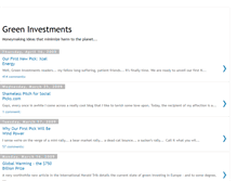 Tablet Screenshot of greeninvestments.blogspot.com