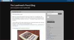 Desktop Screenshot of leadheadpencils.blogspot.com