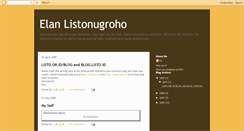 Desktop Screenshot of elan-listonugroho.blogspot.com