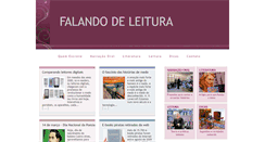 Desktop Screenshot of falandodeleitura.blogspot.com