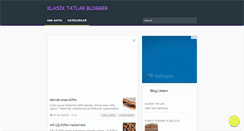 Desktop Screenshot of klasiktatlar.blogspot.com