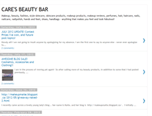 Tablet Screenshot of caresbeautybar.blogspot.com